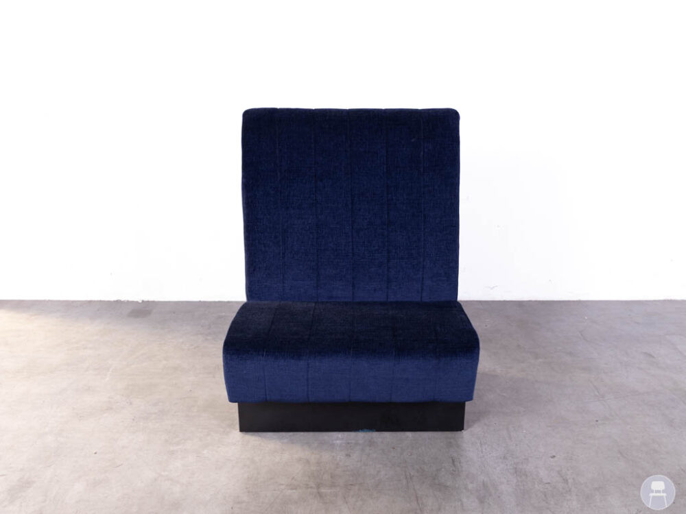 Horecabank Menno 51991 B recht boucle blauw Satelliet 90x75cm