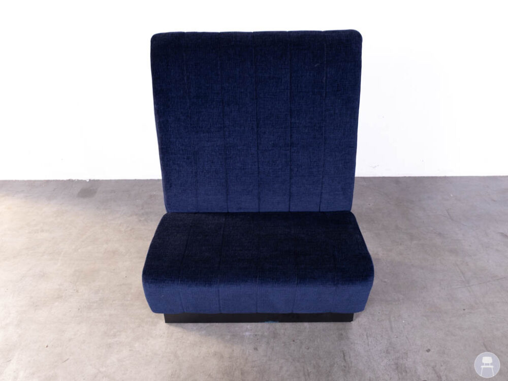 Horecabank Menno 51991 B recht boucle blauw Satelliet 90x75cm