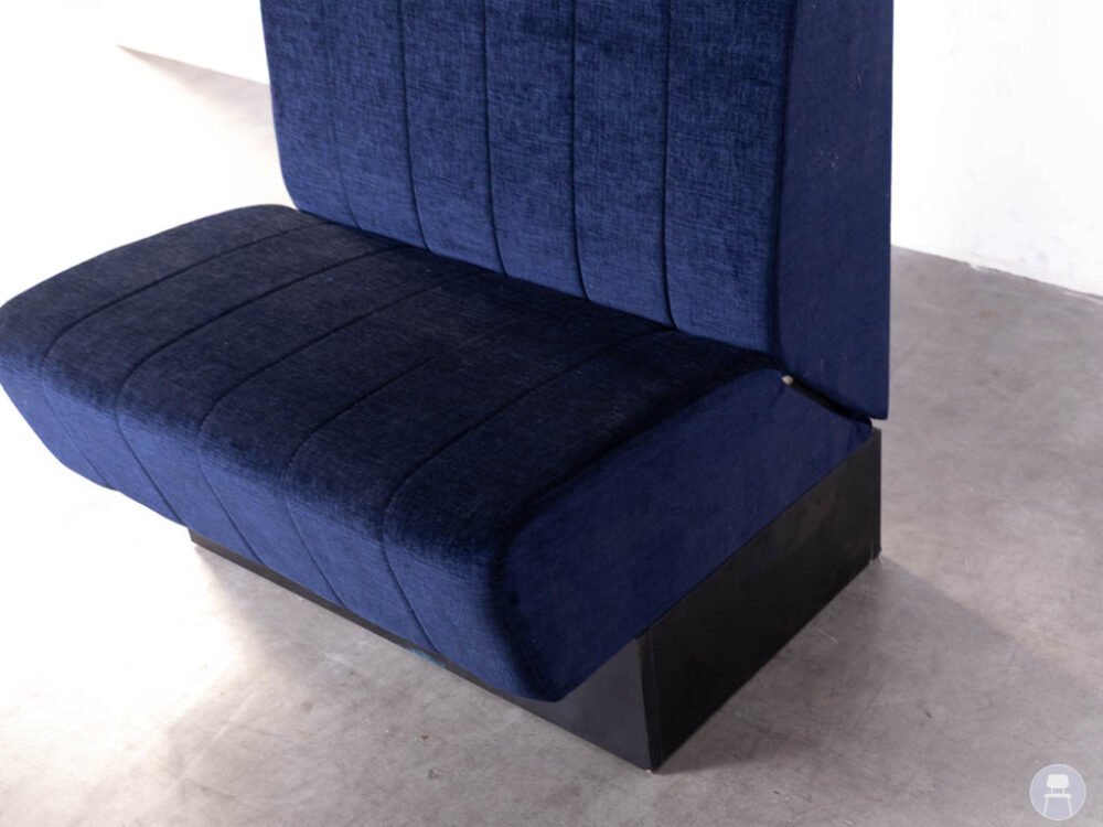 Horecabank Menno 51991 B recht boucle blauw Satelliet 90x75cm