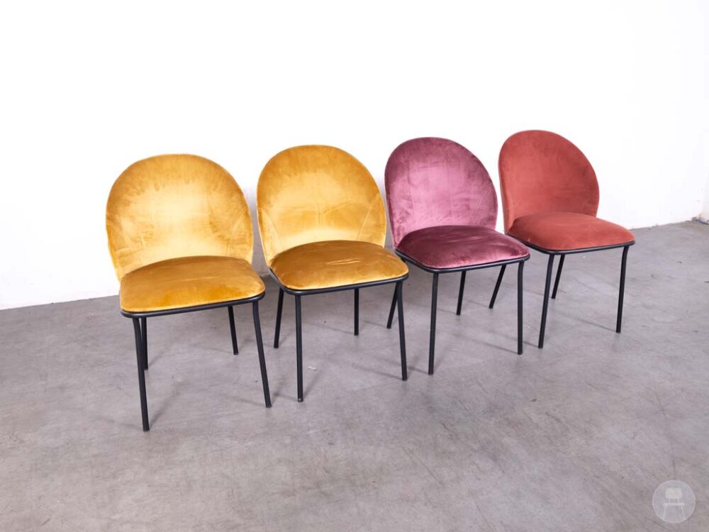 1 set 4 stuks Horecastoel Gelato SC mix Satelliet