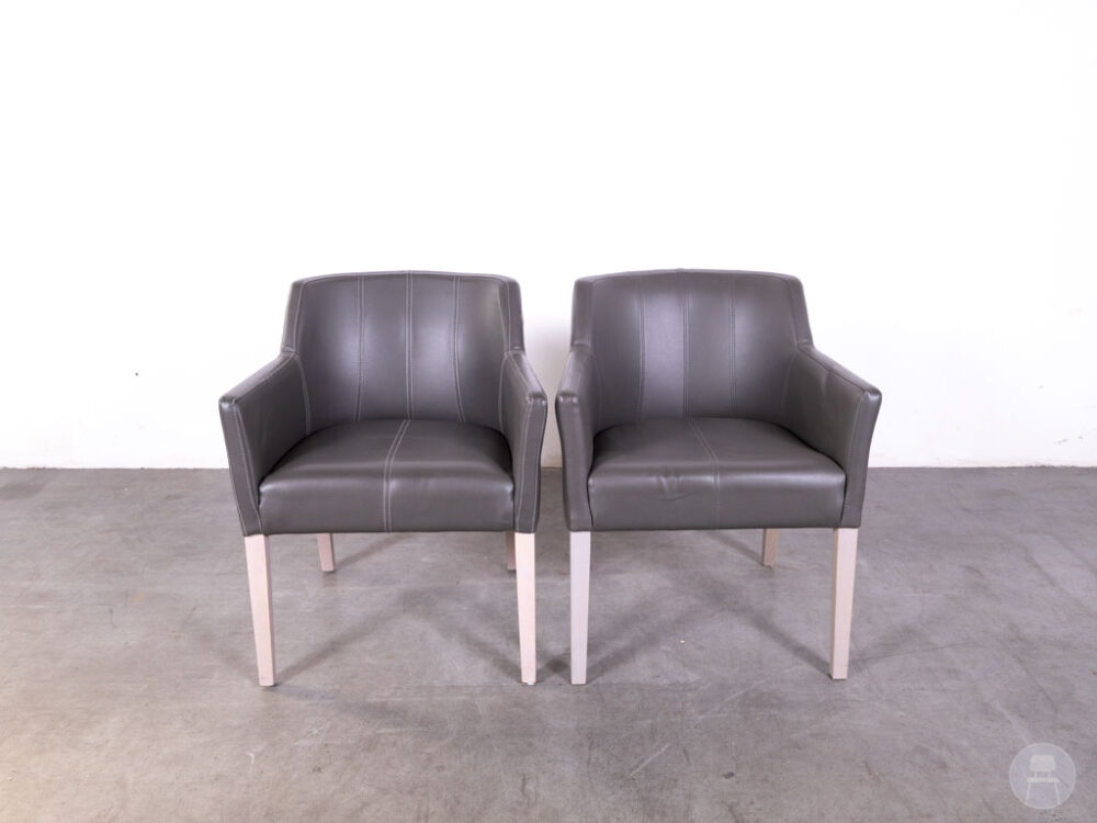 1 set 2 stuks Horecastoel Juliette grijs