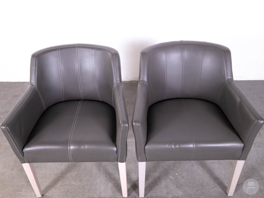 1 set 2 stuks Horecastoel Juliette grijs