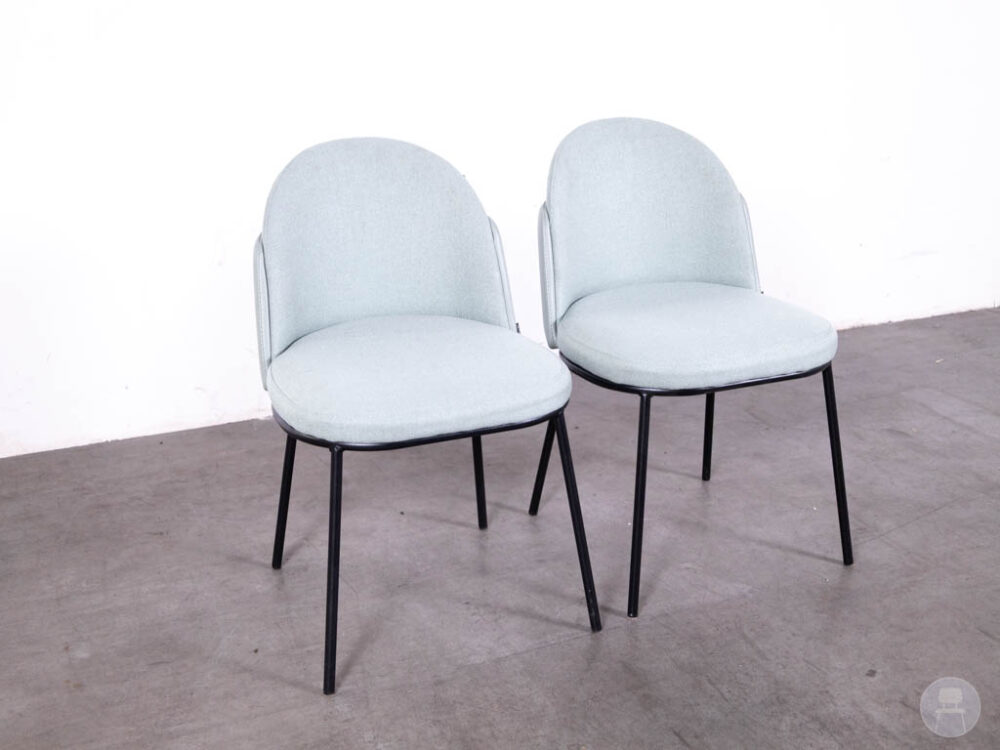 1 set 2 stuks Horecastoel Zest lichtblauw SC Satelliet