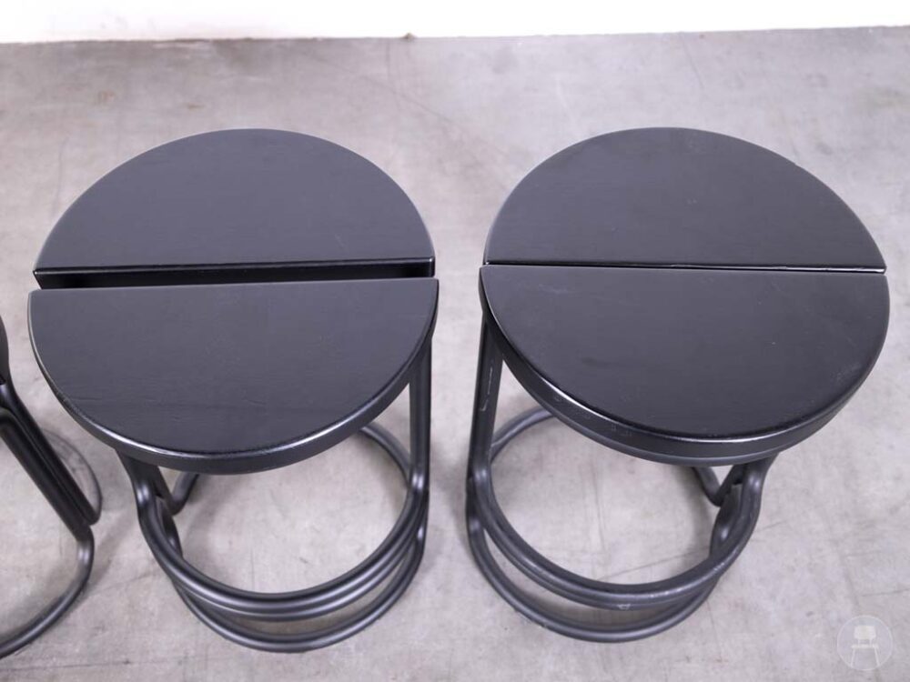 1 set 4 stuks Kruk Hack zwart Satelliet