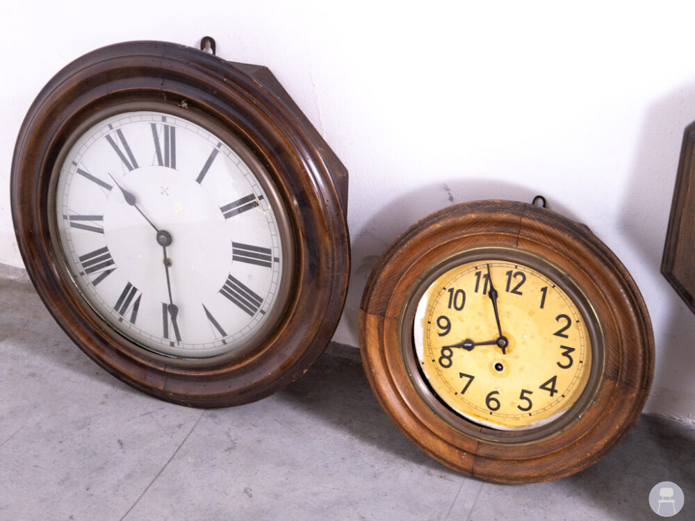 1 set 5 stuks Deco Klok Bruintje