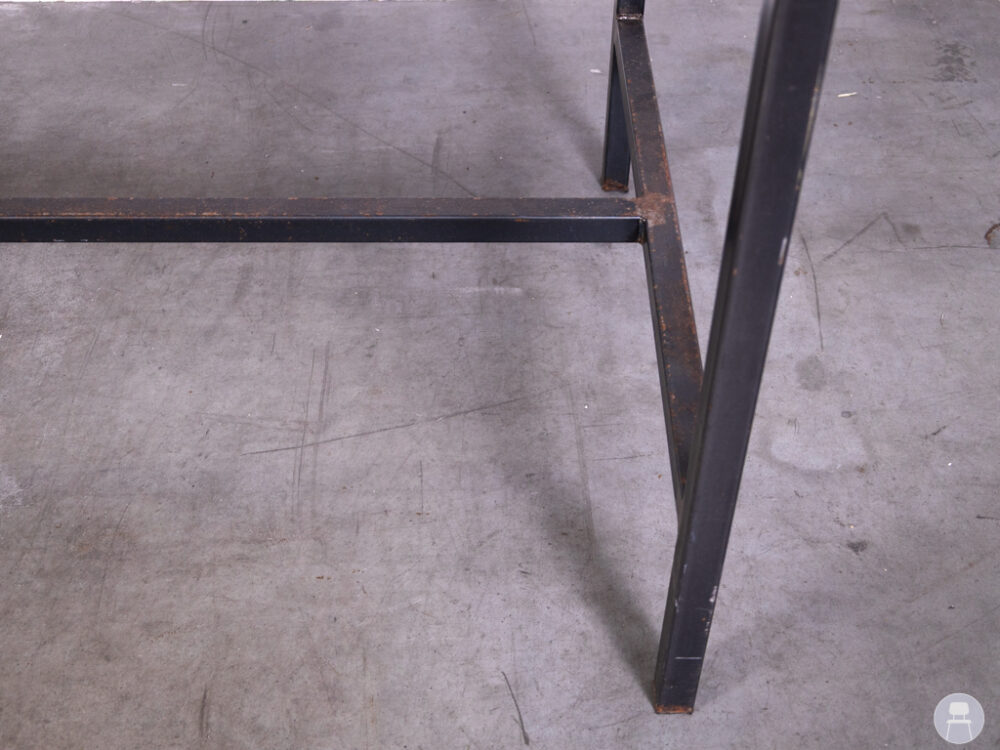Stam-statafel Hexagon HPL/steel bruin Satelliet 250x100cm