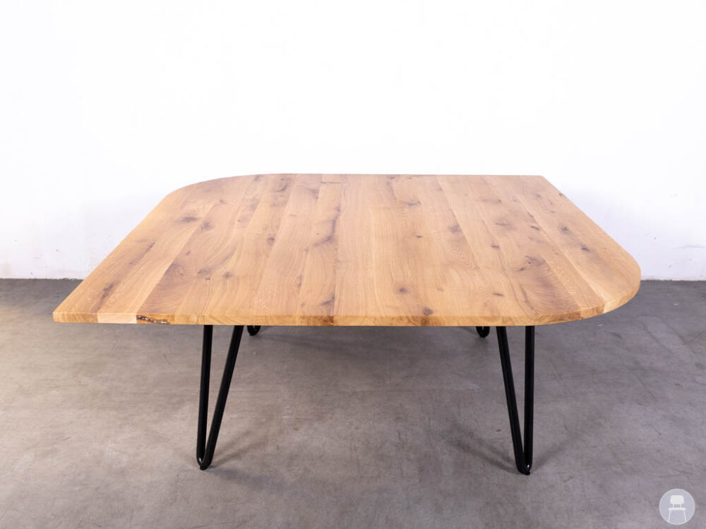 Stamtafel Squircle eiken 170x170cm