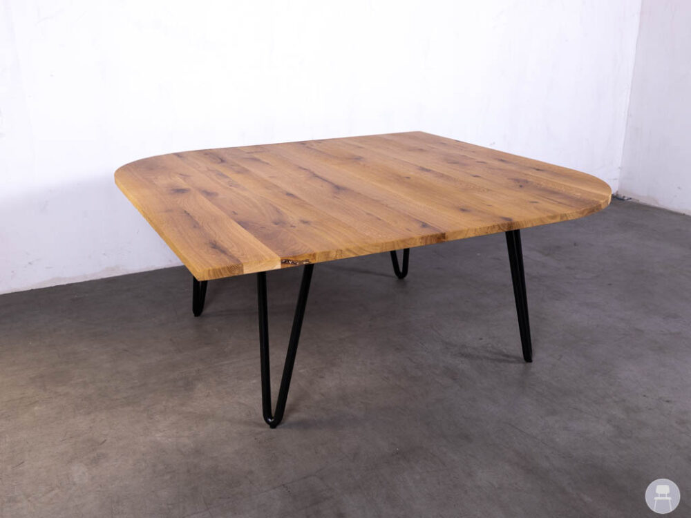 Stamtafel Squircle eiken 170x170cm