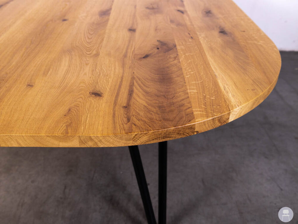 Stamtafel Squircle eiken 170x170cm