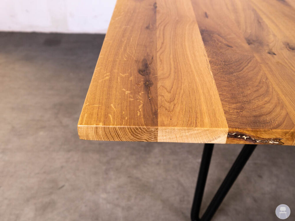 Stamtafel Squircle eiken 170x170cm