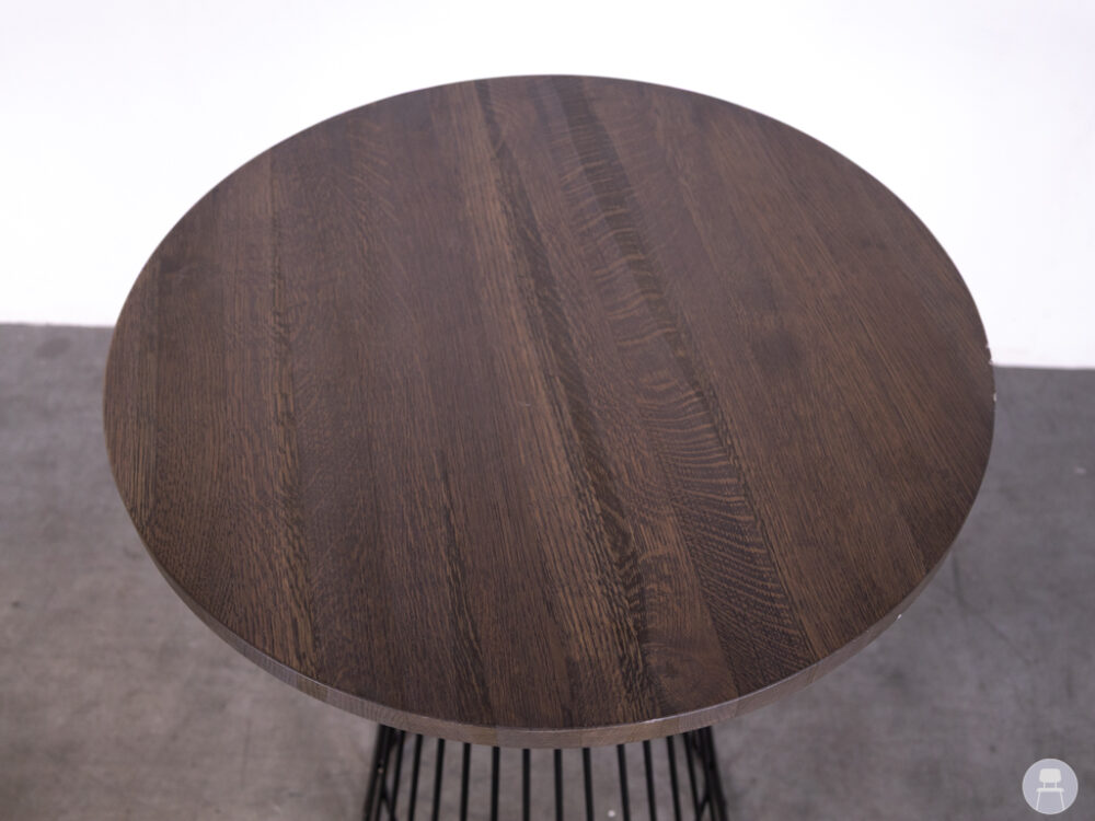 Statafel Sim eiken bruin Satelliet 70cm rond