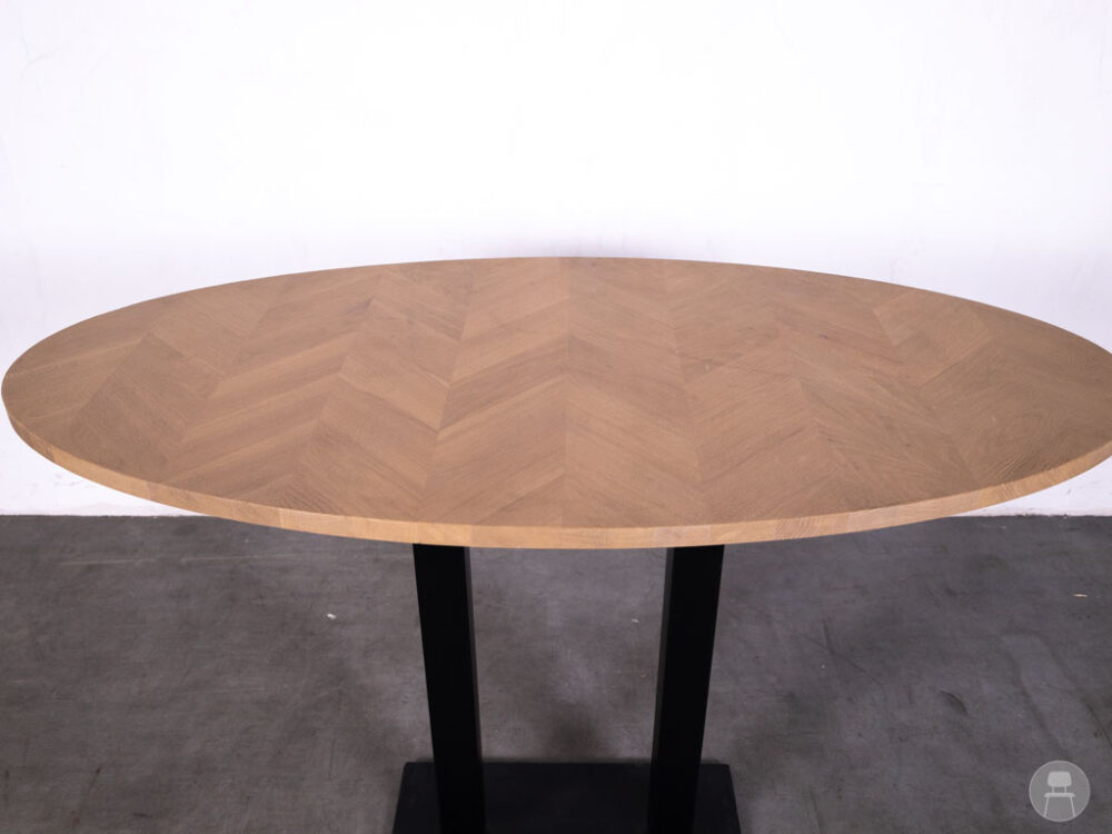 Statafel Tracy visgraat ovaal 160x80cm