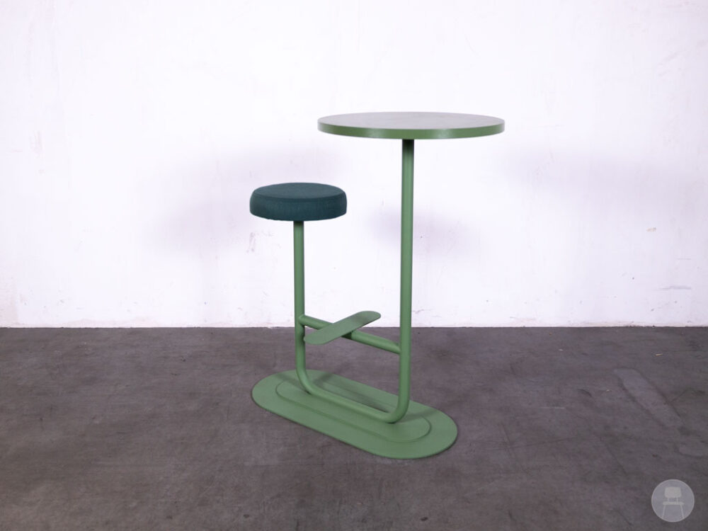 Statafel WorkOut HT groen Satelliet 60cm rond