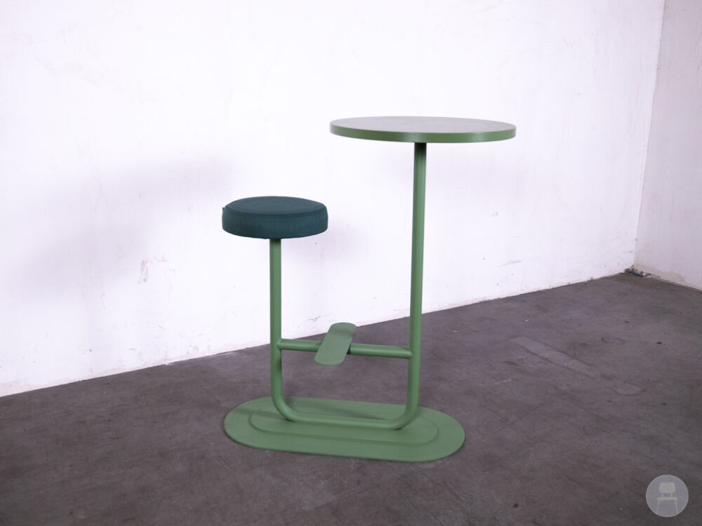 Statafel WorkOut HT groen Satelliet 60cm rond