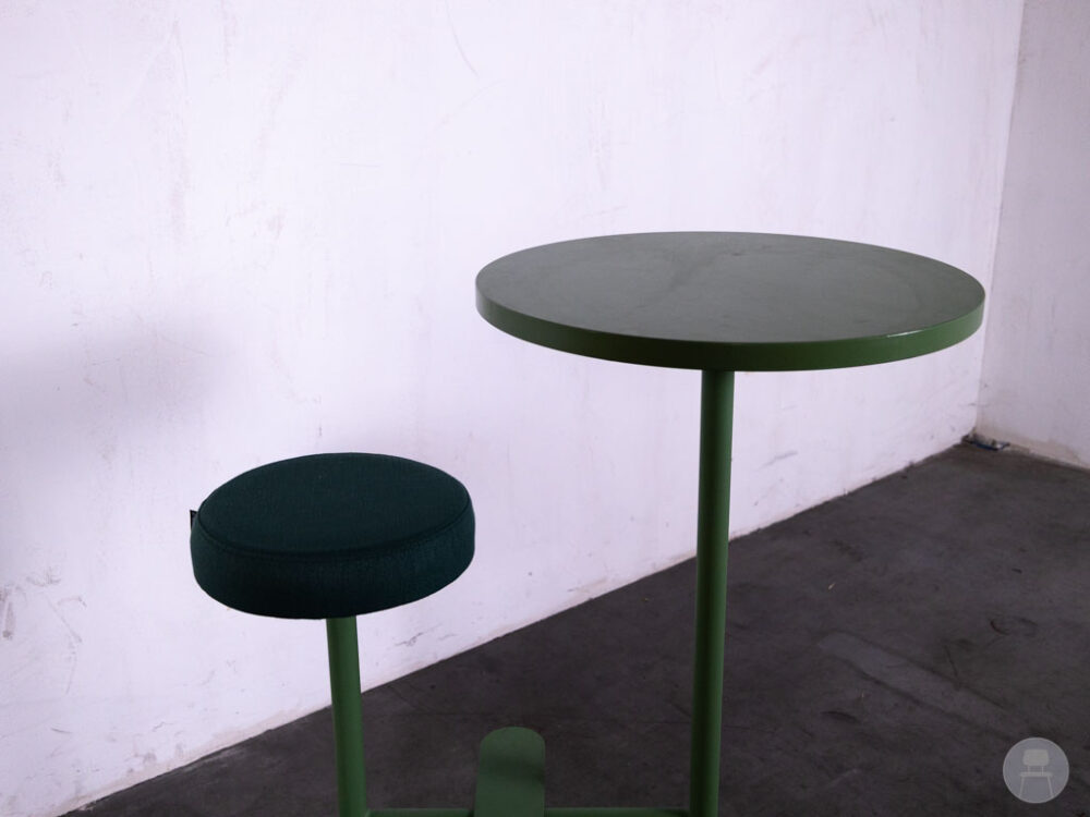 Statafel WorkOut HT groen Satelliet 60cm rond
