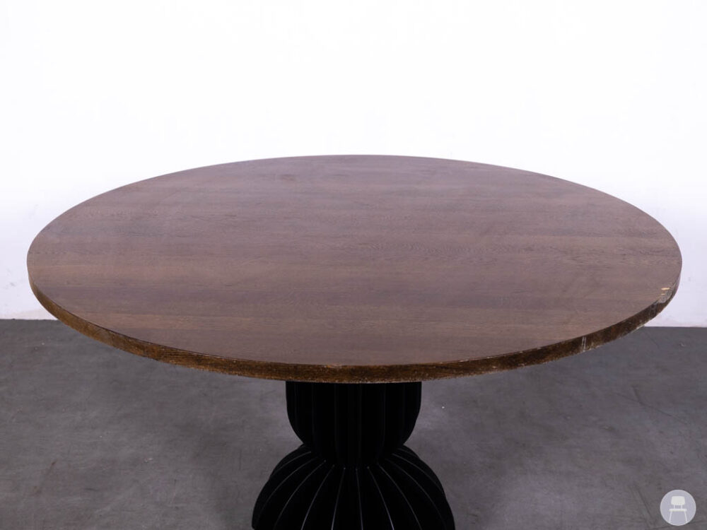 Tafelblad Chris eiken bruin Satelliet 130cm rond
