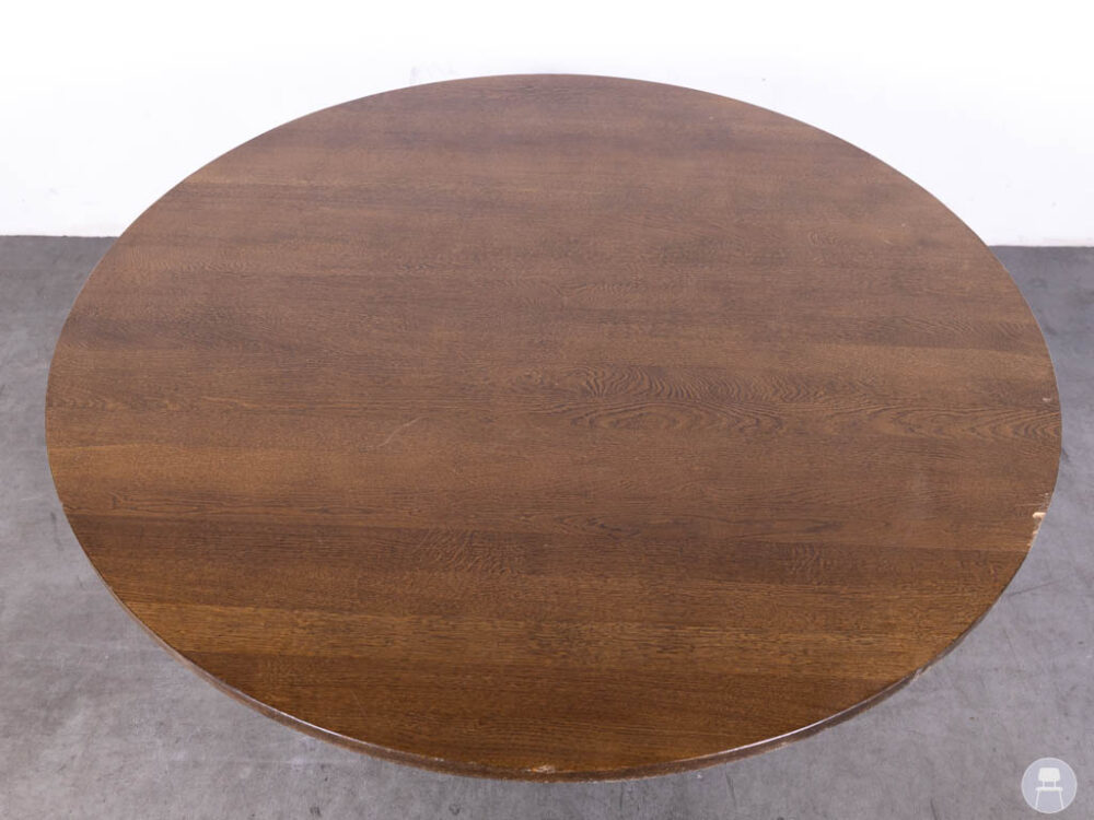 Tafelblad Chris eiken bruin Satelliet 130cm rond