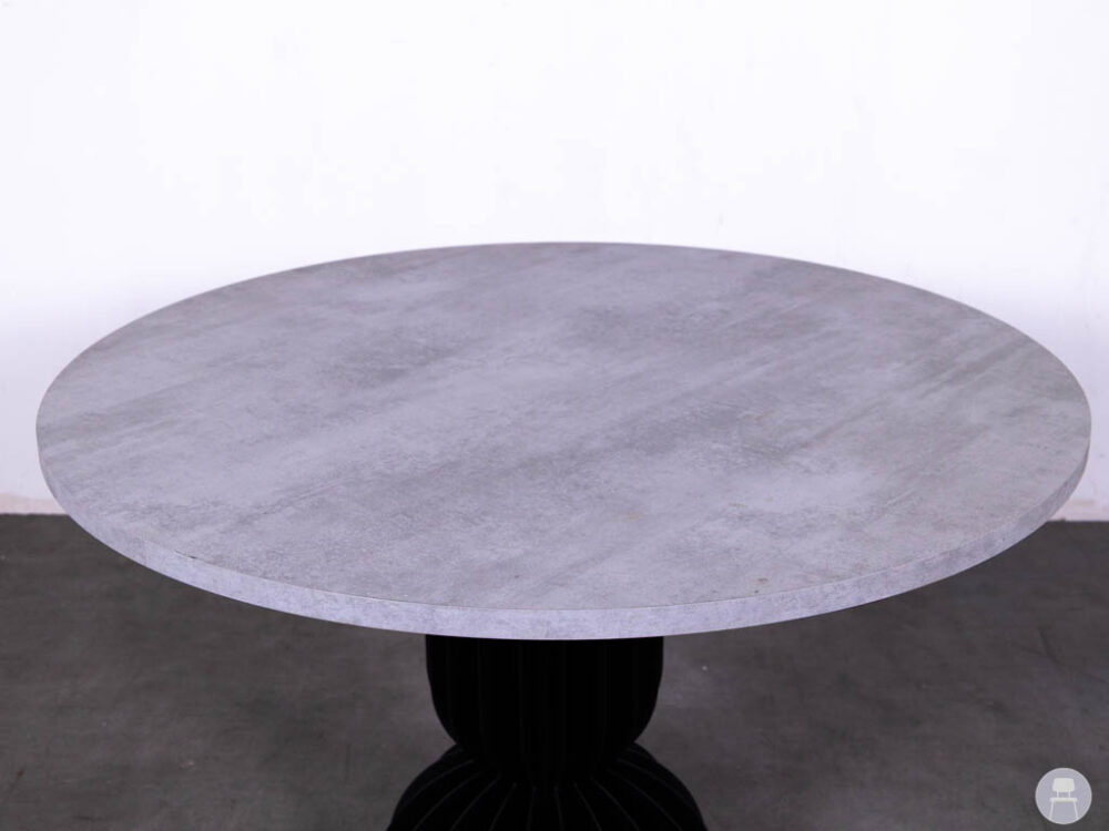 Tafeblad Gemma betonlook grijs 120cm rond