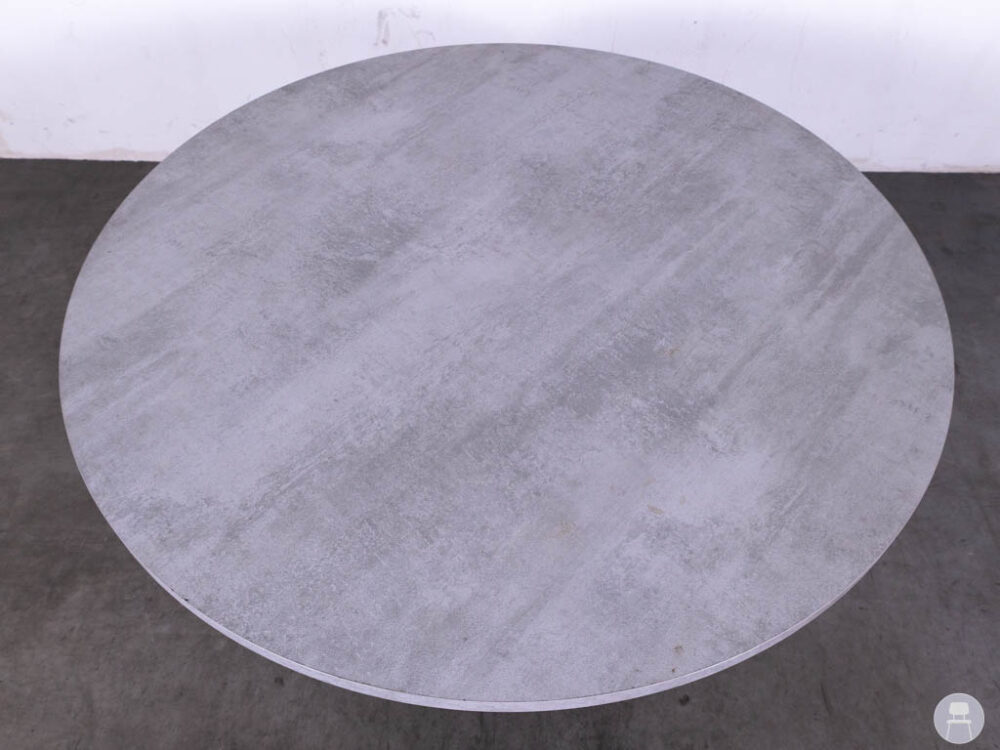 Tafeblad Gemma betonlook grijs 120cm rond
