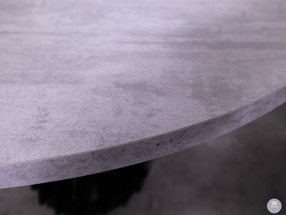Tafeblad Gemma betonlook grijs 120cm rond