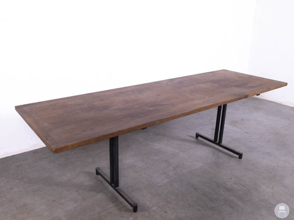 Tafelblad Ramon eiken donkerbruin Satelliet 240x80cm