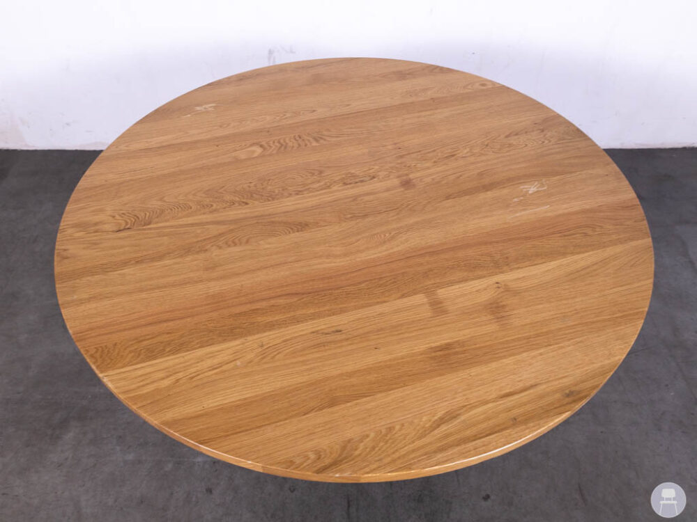 Tafelblad Rikkie eiken naturel Satelliet 120cm rond
