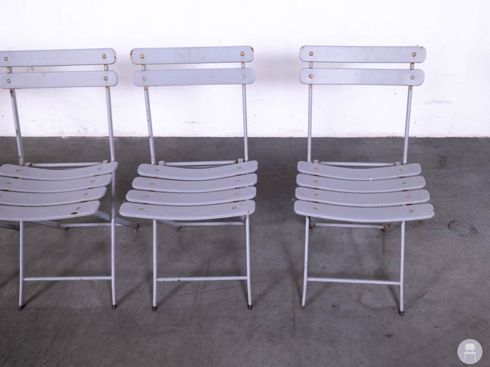 1 set 5 stuks Terras-klapstoel Meeuw grijs