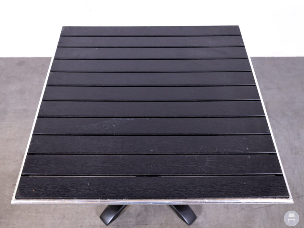 Terras-klaptafel Dirk No-wood zwart Satelliet 80x80cm