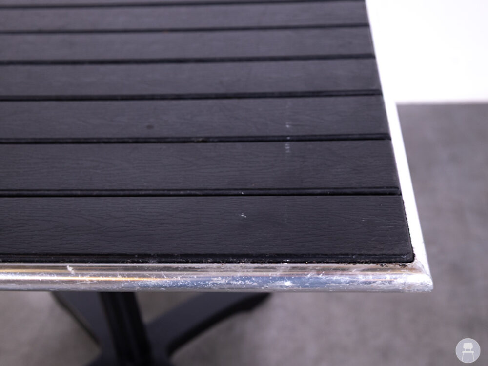 Terras-klaptafel Dirk No-wood zwart Satelliet 80x80cm