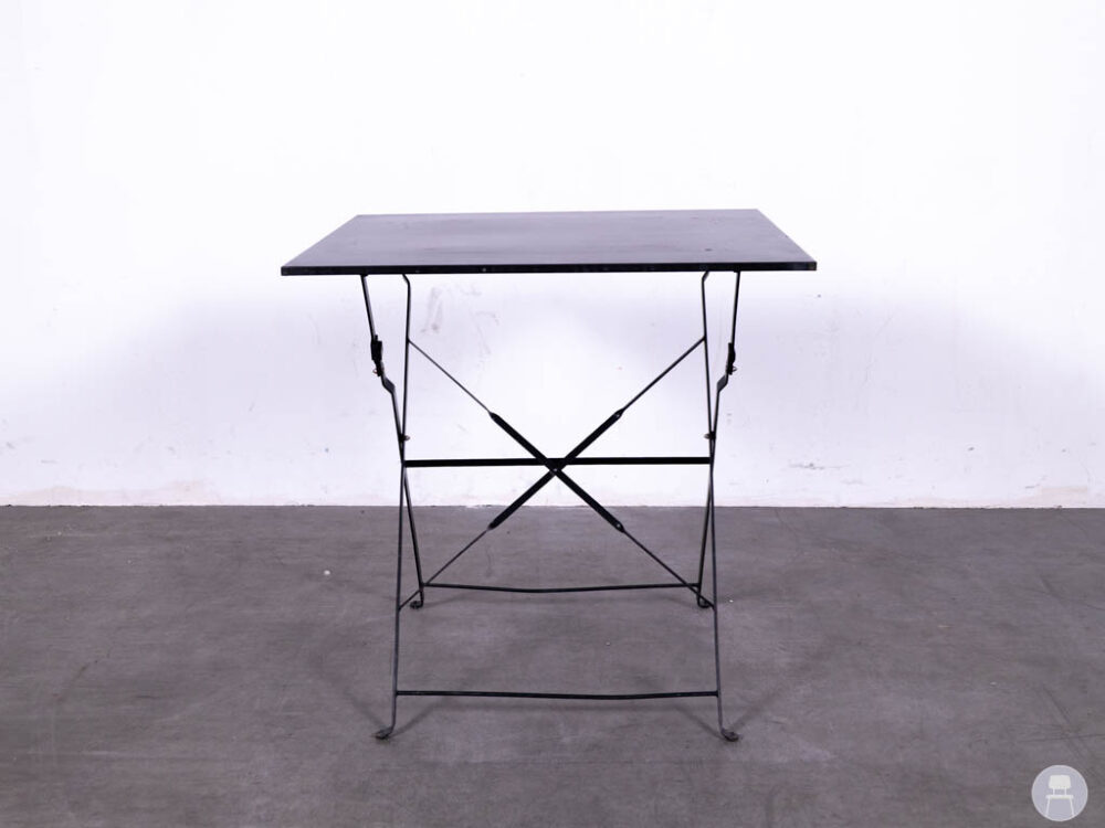 Terras-klaptafel Doris zwart 70x70cm