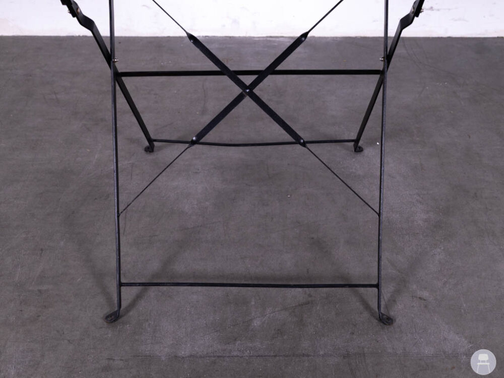 Terras-klaptafel Doris zwart 70x70cm