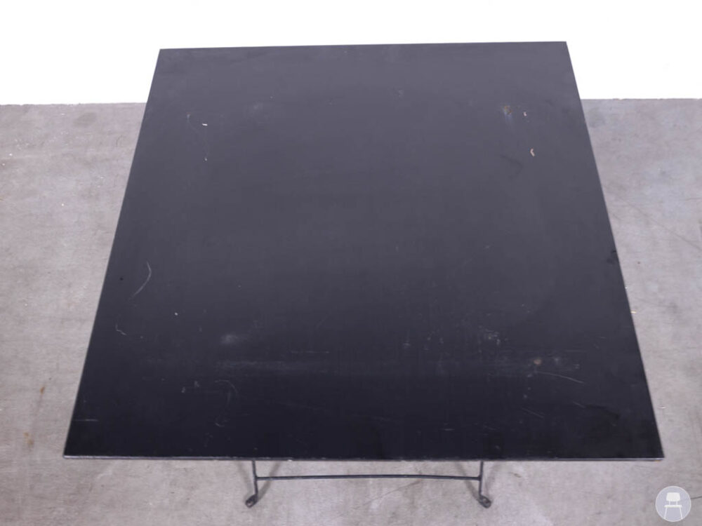 Terras-klaptafel Doris zwart 70x70cm