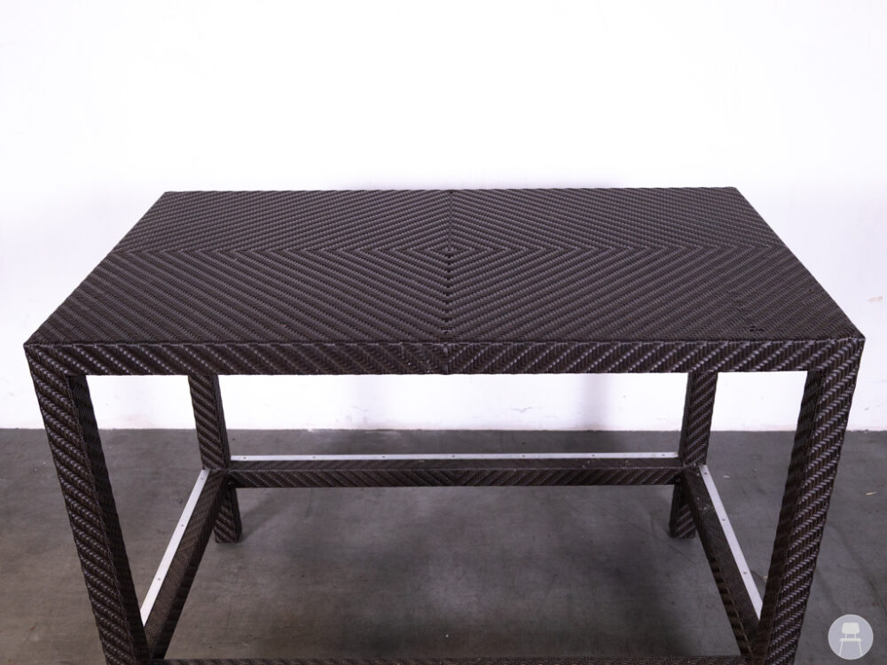 Terras-statafel Wicker Mano 140x80cm