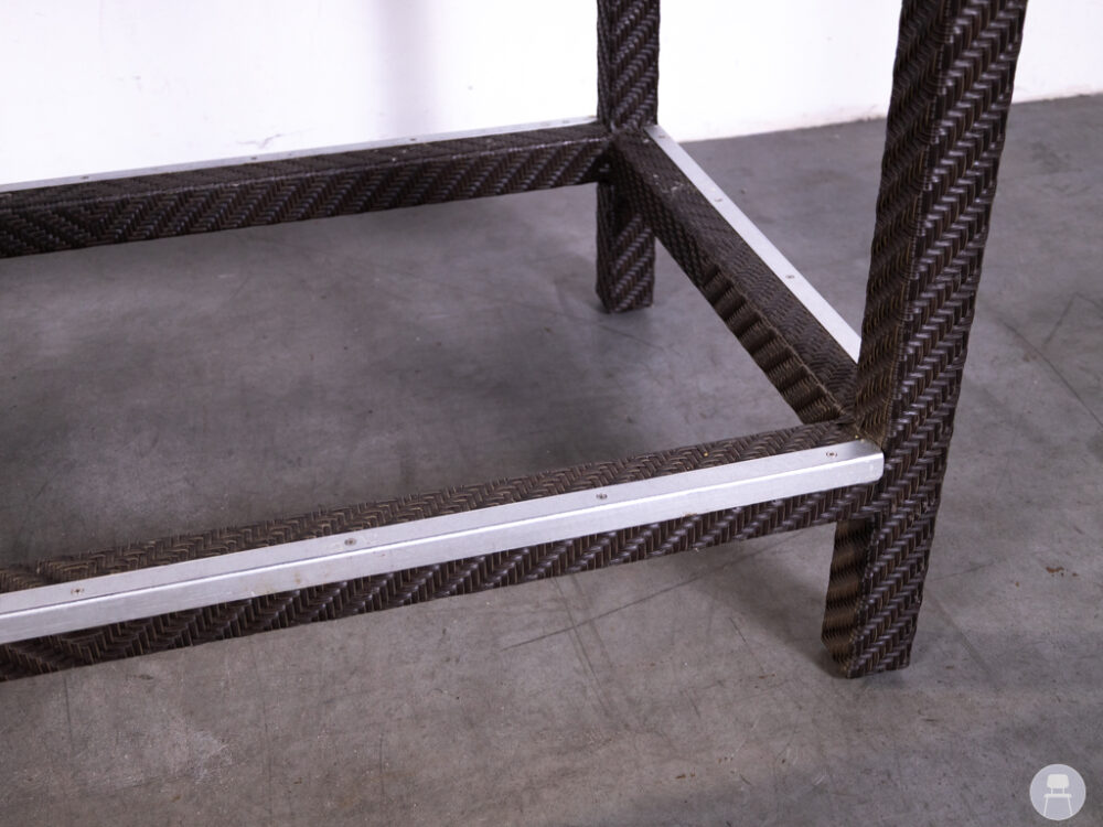 Terras-statafel Wicker Mano 140x80cm