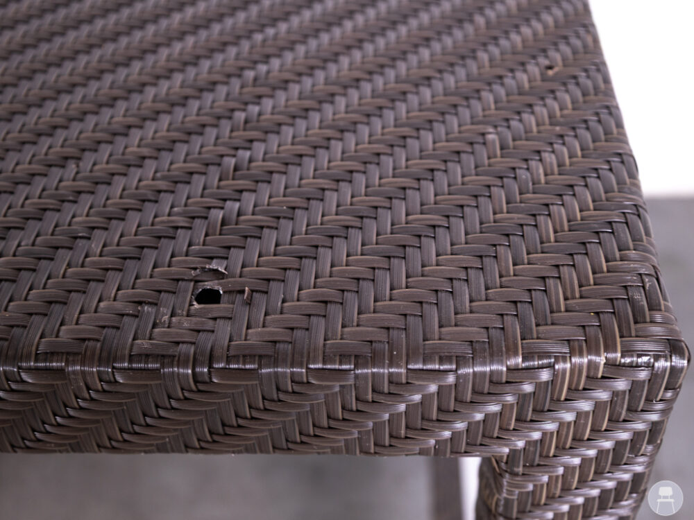 Terras-statafel Wicker Mano 140x80cm