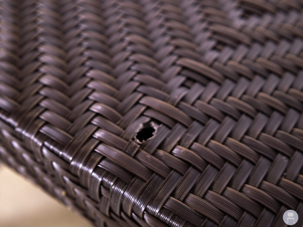 Terras-statafel Wicker Mano 140x80cm