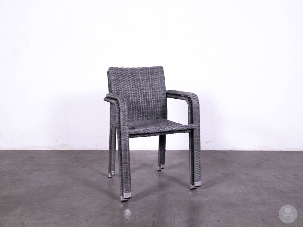 Terrasstoel Wicker Sandy grijs