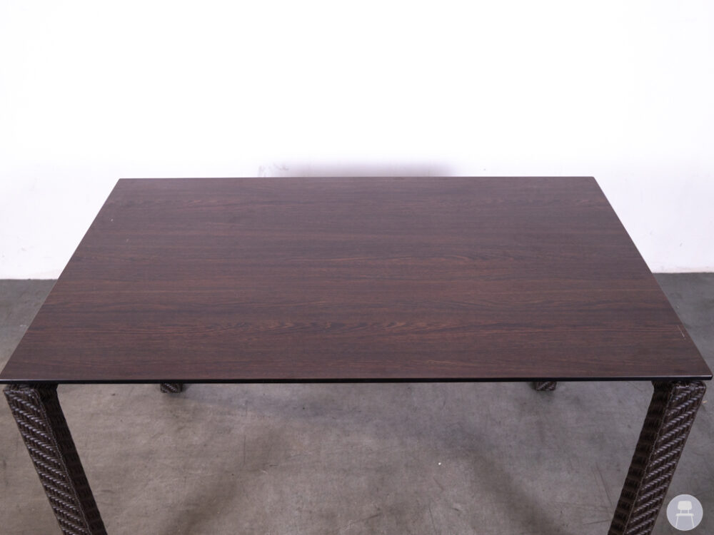Terrastafel Okki HPL Volkern houtlook Wicker 130x80cm