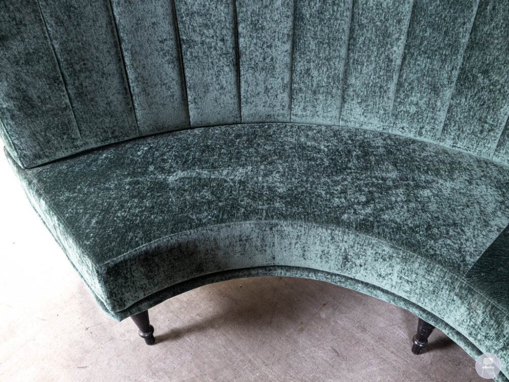 Wandbank Porto velvet groen Satelliet 260x130cm