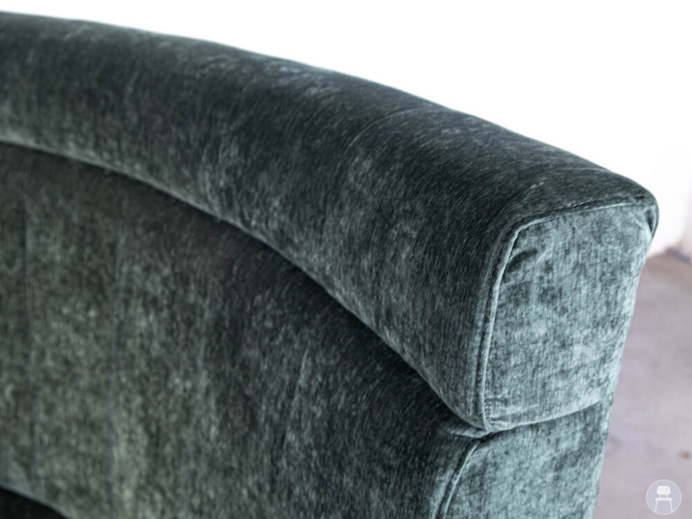 Wandbank Porto velvet groen Satelliet 260x130cm
