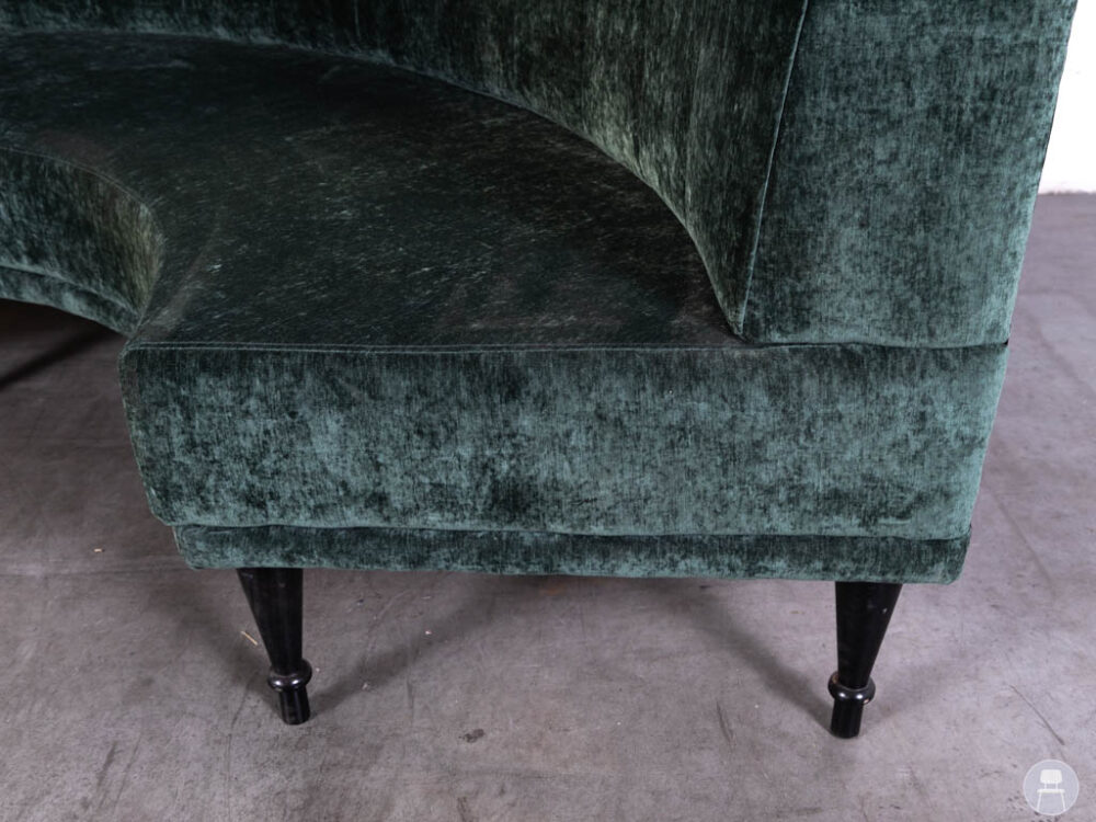 Wandbank Porto velvet groen Satelliet 260x130cm