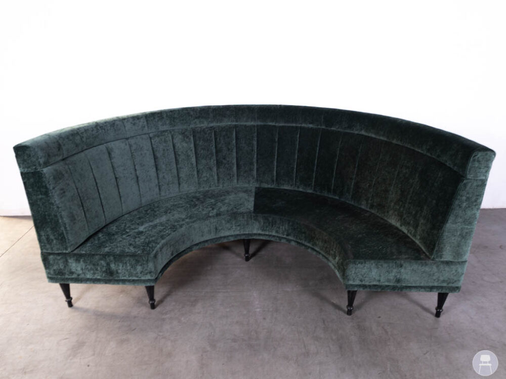 Wandbank Porto velvet groen Satelliet 260x130cm
