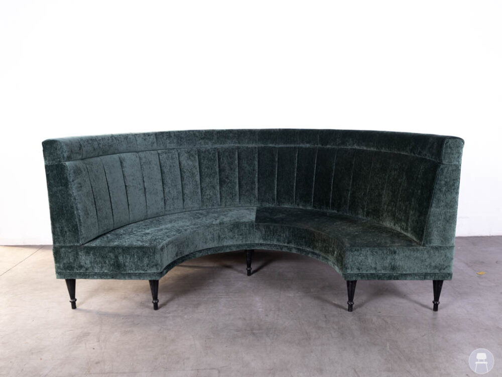 Wandbank Porto velvet groen Satelliet 260x130cm