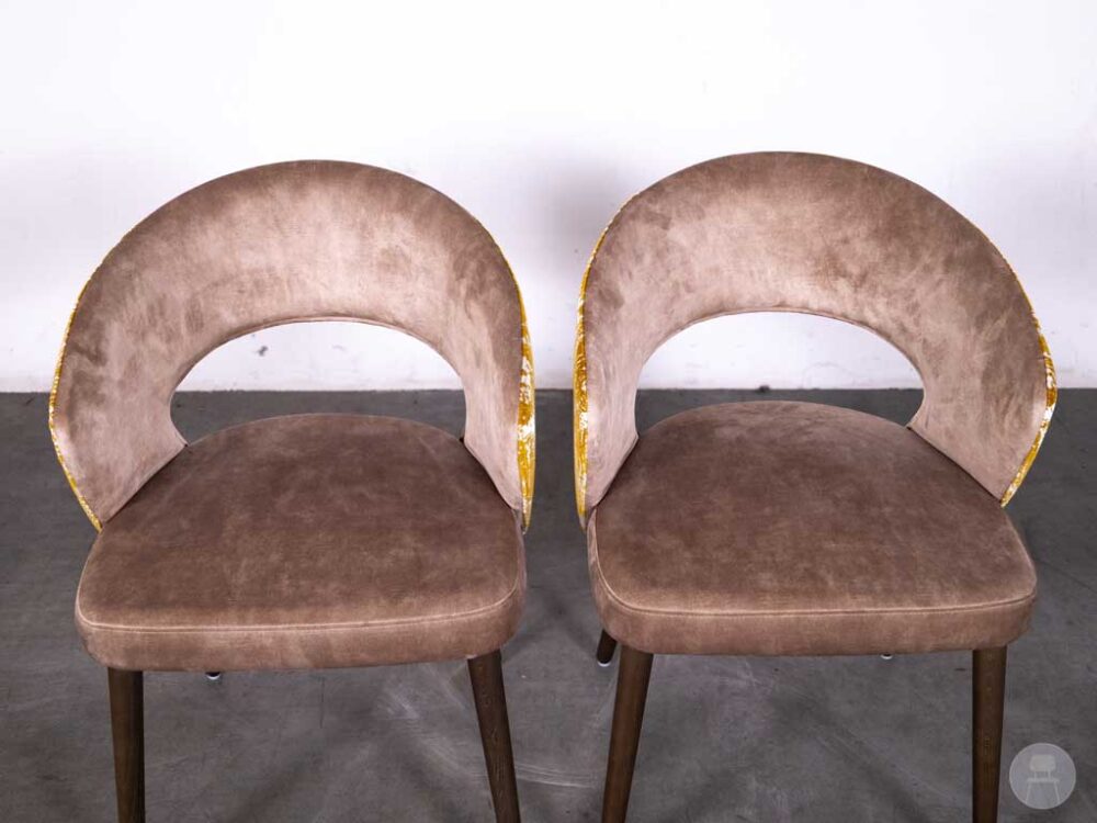 Horecastoel Darford AC velvet bruin/geel Satelliet