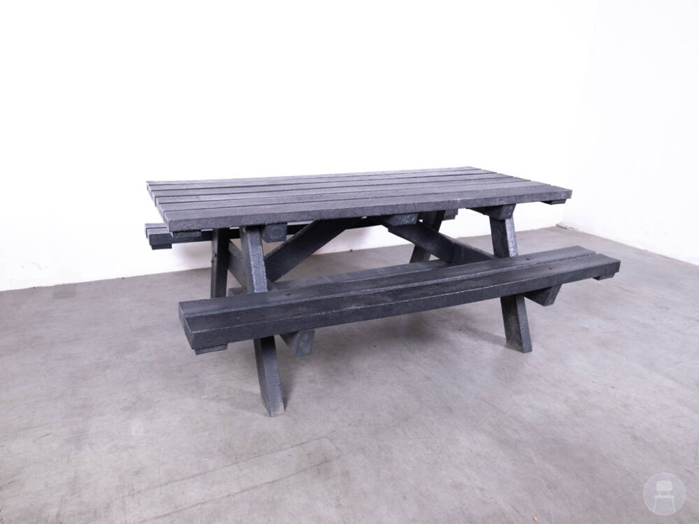Picknickbank Bella zwart 200x150cm