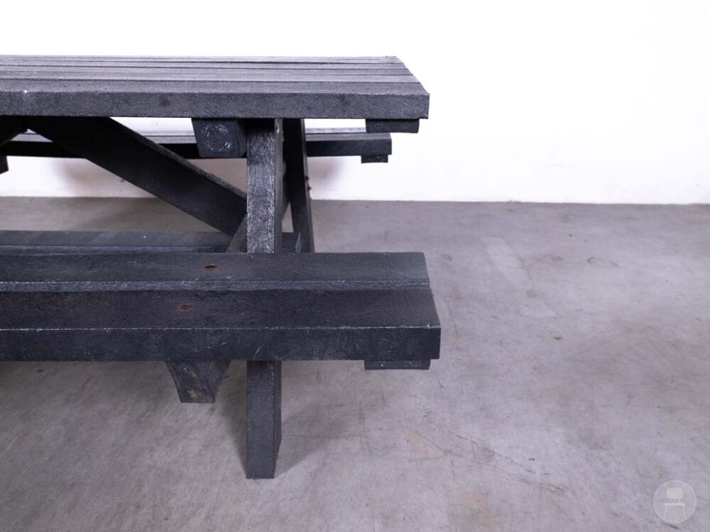 Picknickbank Bella zwart 200x150cm