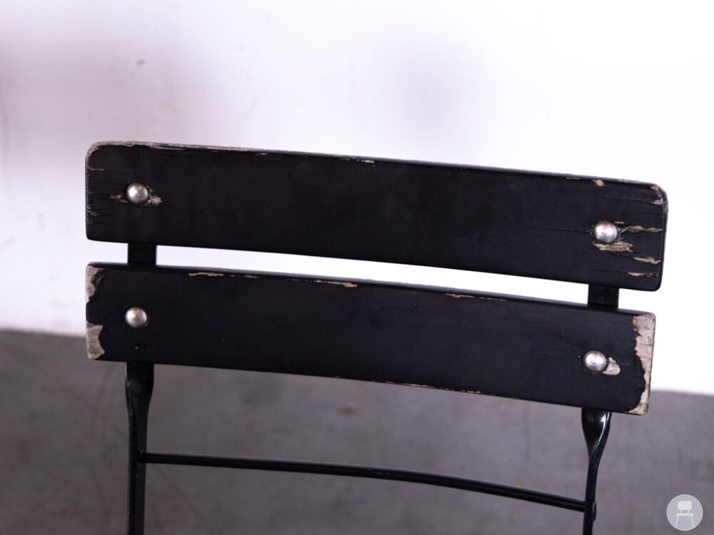 1 set 4 stuks Terras-klapstoel Dorien zwart