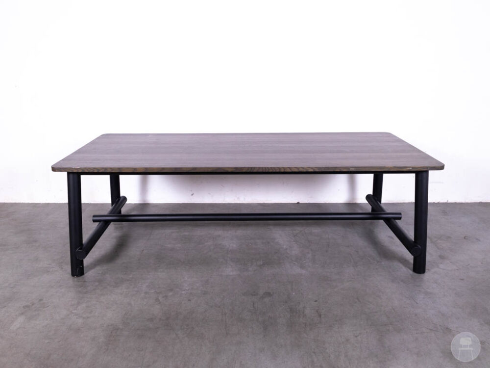 Stamtafel Mila Mikado eiken donkerbruin Satelliet 240x100cm