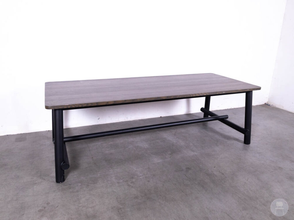 Stamtafel Mila Mikado eiken donkerbruin Satelliet 240x100cm