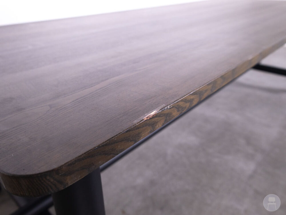 Stamtafel Mila Mikado eiken donkerbruin Satelliet 240x100cm